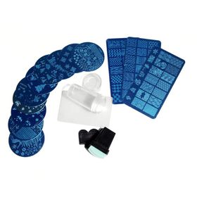 Mayıs 13 Adet Dantel Gül Çiçek Orman Görüntü Tırnak Tabaklar ve 2 Adet Stamper Kazıyıcı Set