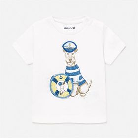 Mayoral 1007 Beyaz Bebek T-shirt