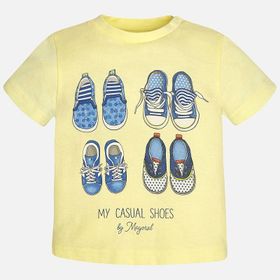 Mayoral 1013 Beyaz Kısa Kol Yazlık Erkek Bebek T-shirt