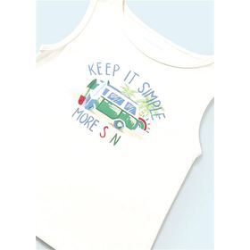 Mayoral 1033 Yeşil Kolsuz Erkek Bebek T-shirt