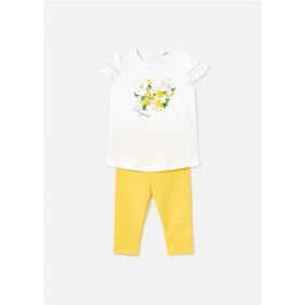 Mayoral 1776 Sarı Kız Bebek T-Shirt Tayt Takım