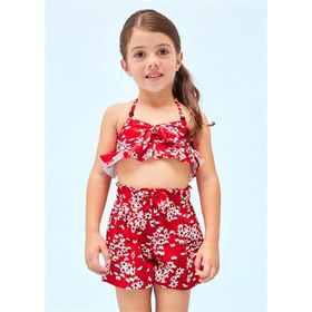 Mayoral 3789 Kırmızı Kız Çocuk Bikini Takımı