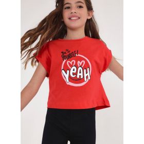 Mayoral 6053 Beyaz Kısa Kol Kız Çocuk T-Shirt