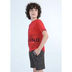 Mayoral 6657 Kırmızı Erkek Çocuk T-shirt Şort Takımı