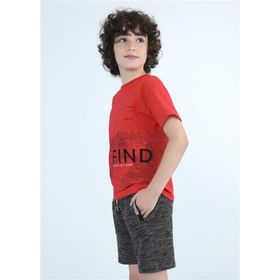 Mayoral 6657 Kırmızı Erkek Çocuk T-shirt Şort Takımı