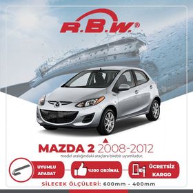 Mazda 2 2008-2012 Silecek Takımı