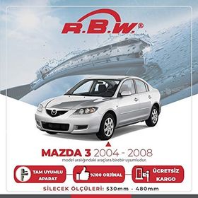 Mazda 3 2004-2008 Muz Silecek Takımı