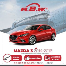 Mazda 3 HB 2014-2016 Muz Silecek Takımı
