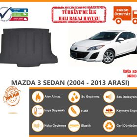 Mazda 3 Sedan 2004-2013 Halı Bagaj Havuzu