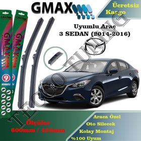 Mazda 3 Sedan 2014-2016 Silecek Takımı
