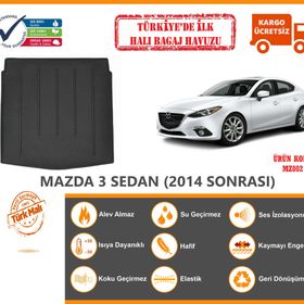 Mazda 3 Sedan 2014 Sonrası Halı Bagaj Havuzu