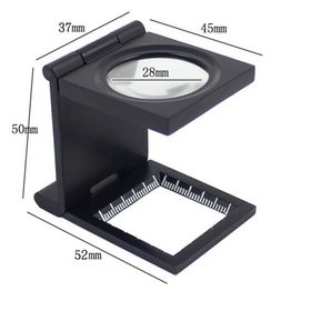 MBL Led Işıklı Ölçekli Lup Mercek Metal Katlanır Kumaşçı Büyüteç