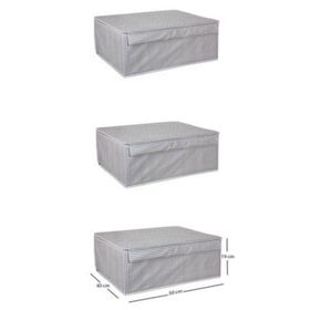 Mbois 19x40x50 cm 5 Adet Baza Altı Boy Çok Amaçlı Düzenleyici Kutu Organizer Cırt Cırtlı Hurç