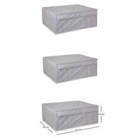 Mbois 19x40x50 cm 5 Adet Baza Altı Boy Çok Amaçlı Düzenleyici Kutu Organizer Cırt Cırtlı Hurç