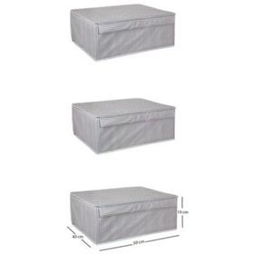 Mbois 19x40x50 cm 5 Adet Baza Altı Boy Çok Amaçlı Düzenleyici Kutu Organizer Cırt Cırtlı Hurç
