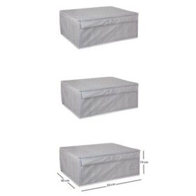 Mbois 19x40x50 cm 5 Adet Baza Altı Boy Çok Amaçlı Düzenleyici Kutu Organizer Cırt Cırtlı Hurç