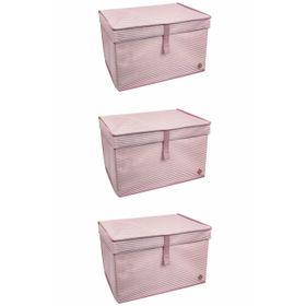 Mbois 40x30x70 cm 3 Adet Mega Plus Boy Çok Amaçlı Düzenleyici Kutu Organizer Cırt Cırtlı Hurç