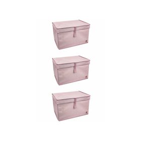 Mbois 40x30x70 cm 3 Adet Mega Plus Boy Çok Amaçlı Düzenleyici Kutu Organizer Cırt Cırtlı Hurç