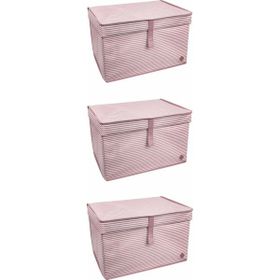 Mbois 40x30x70 cm 3 Adet Mega Plus Boy Çok Amaçlı Düzenleyici Kutu Organizer Cırt Cırtlı Hurç