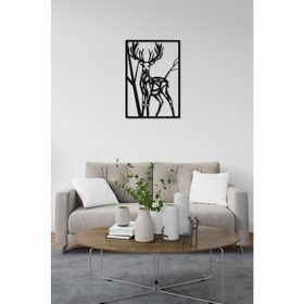 M&C Concept Siyah Deer Metal Duvar Panosu