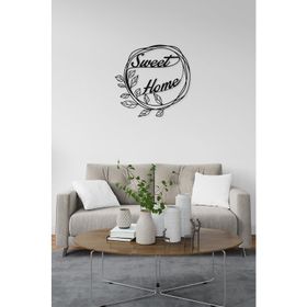 M&C Concept Siyah Sweet Home Metal Duvar Panosu