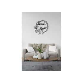 M&C Concept Siyah Sweet Home Metal Duvar Panosu