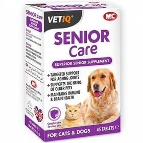 MC Vetiq Senior Care +6 Yaş Üzeri 45 Tablet Kedi ve Köpek Ek Besin Takviyesi