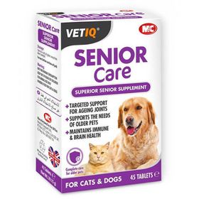 MC Vetiq Senior Care +6 Yaş Üzeri 45 Tablet Kedi ve Köpek Ek Besin Takviyesi