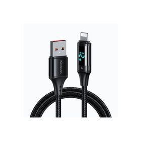 Mcdodo CA-1060 Dijital Ekranlı İPhone Lightning 3A 1.2 m Siyah Hızlı Data ve Şarj Kablosu