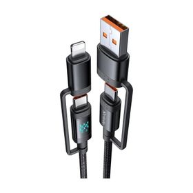 Mcdodo CA-1990 4'ü 1 Arada 1.2 mt 60 W Dijital Ekran PD Kablosu
