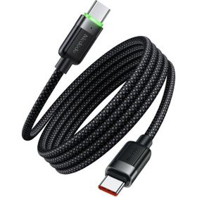 Mcdodo CA-2000 Siyah 1.2 mt Type-C to Type-C 60W Manyetik Sarılabilir Şarj ve Data kablosu