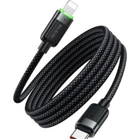 Mcdodo CA-2010 36W 1.2 mt Siyah USB-C to Lightning Manyetik Sarılabilir Kablo