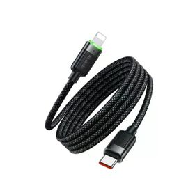 Mcdodo CA-2010 Siyah 36W 1.2 mt Type-C to Lightning Manyetik Sarılabilir Şarj ve Data Kablosu