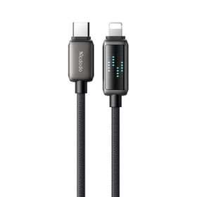 Mcdodo CA-2630 36W 1.2 mt Siyah USB-C to Lightning Şarj Hız Göstergeli Şarj ve Data Kablosu
