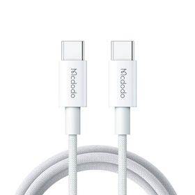Mcdodo CA-2770 60 W USB-C to USB-C Beyaz 1.2 m Şarj ve Data Kablosu