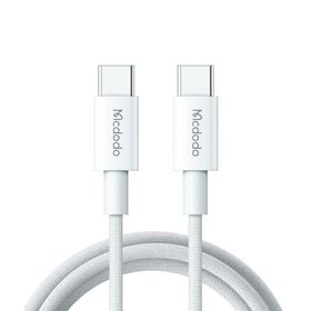 Mcdodo CA-2770 60 W USB-C to USB-C Beyaz 1.2 m Şarj ve Data Kablosu