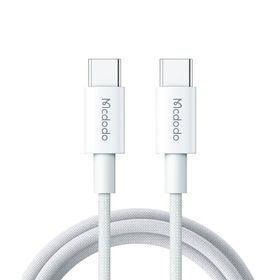 Mcdodo CA-2770 60 W USB-C to USB-C Beyaz 1.2 m Şarj ve Data Kablosu
