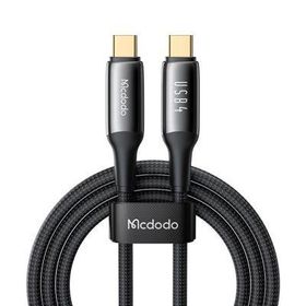 Mcdodo CA-2990 240 W USB 4.0 Type-C to Type-C Siyah 1.2 m Şarj Kablosu