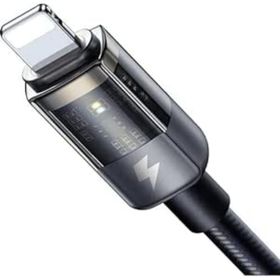Mcdodo CA-3140 Lightning LED Işıklı Power Off 3A 1.2 m Siyah Hızlı Data Şarj Kablosu