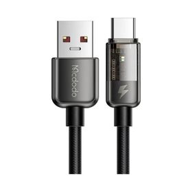 Mcdodo CA-3150 Type-C 100 W LED Işıklı Power Off 1.2 m Siyah Süper Hızlı Data Şarj Kablosu