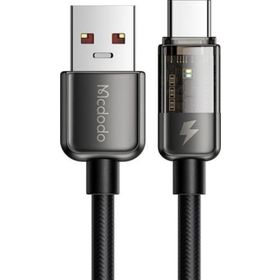 Mcdodo CA-3150 Type-C 100 W LED Işıklı Power Off 1.2 m Siyah Süper Hızlı Data Şarj Kablosu