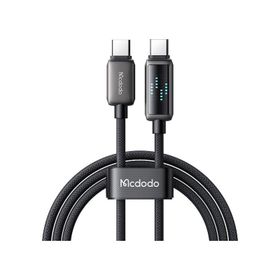 Mcdodo CA-4250 Siyah 1.2 mt 100W Type-C to Type-C Göstergeli Hızlı Şarj ve Data Kablosu