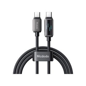 Mcdodo CA-4250 Siyah 1.2 mt 100W Type-C to Type-C Göstergeli Hızlı Şarj ve Data Kablosu