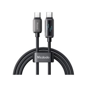 Mcdodo CA-4250 Siyah 1.2 mt 100W Type-C to Type-C Göstergeli Hızlı Şarj ve Data Kablosu