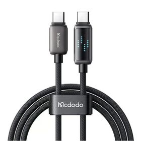 Mcdodo CA-4250 Siyah 1.2 mt 100W Type-C to Type-C Göstergeli Hızlı Şarj ve Data Kablosu