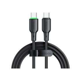 Mcdodo CA-4771 Siyah 1.2 mt 65W Type-C to Type-C Şarj ve Data Kablosu