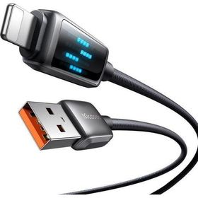 Mcdodo CA-5250 Siyah USB to Lightning 1.2 mt Göstergeli Hızlı Şarj ve Data Kablosu
