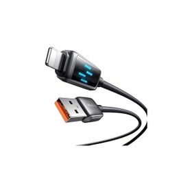 Mcdodo CA-5250 Siyah USB to Lightning 1.2 mt Göstergeli Hızlı Şarj ve Data Kablosu