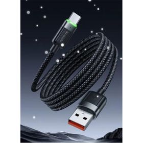 Mcdodo CA-5650 1.2 mt USB-A to USB-C 6A Siyah Sarılabilir Manyetik Kablo