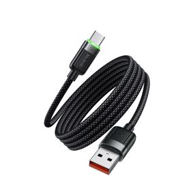 Mcdodo CA-5650 1.2 mt USB-A to USB-C 6A Siyah Sarılabilir Manyetik Kablo